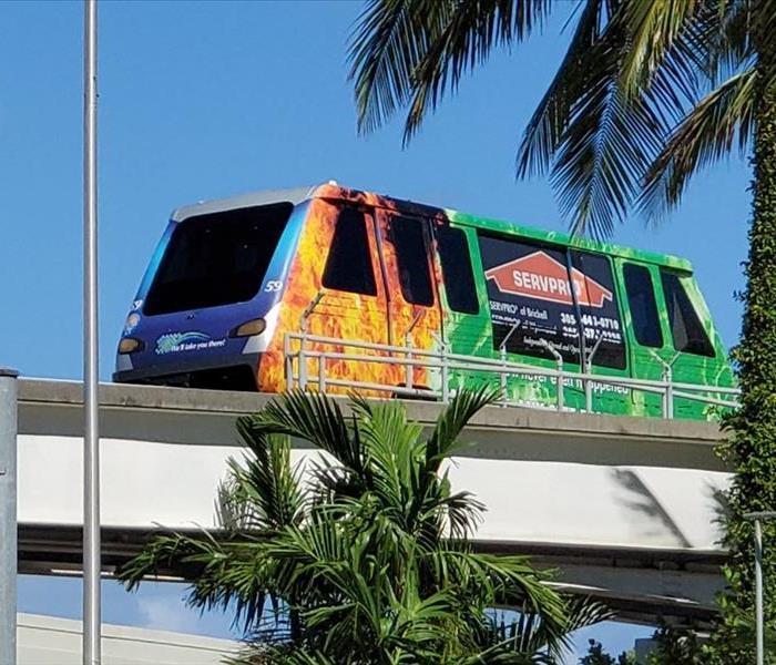 SERVPRO Wrapped Miami Metro Mover